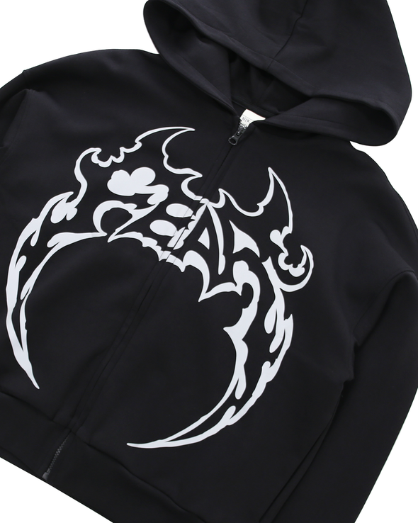 FEAR ZIP HOODIE (BLACK) RADD LOUNGE 限定