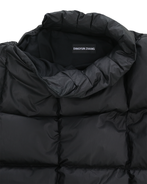 QUILTED PULLOVER (BLACK)