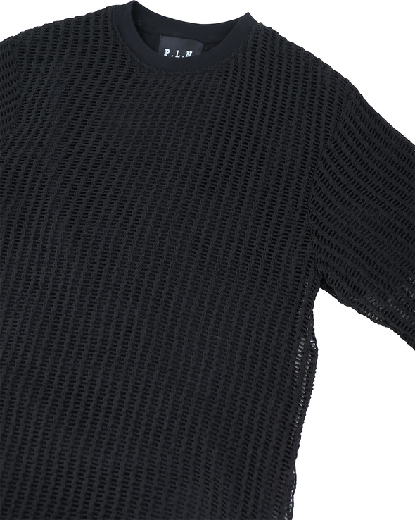 MESH LAYER T-SHIRT (BLACK)