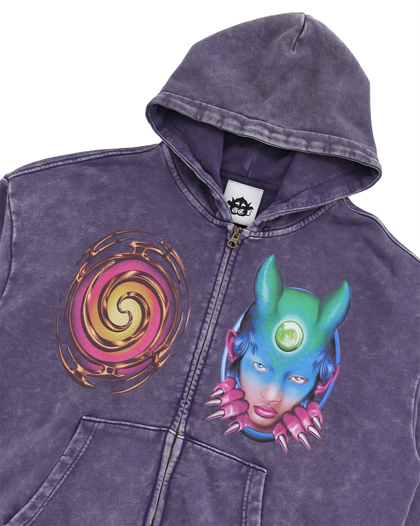 24 BOXY HOODIE JACKET (LILAC) RADD LOUNGE 限定