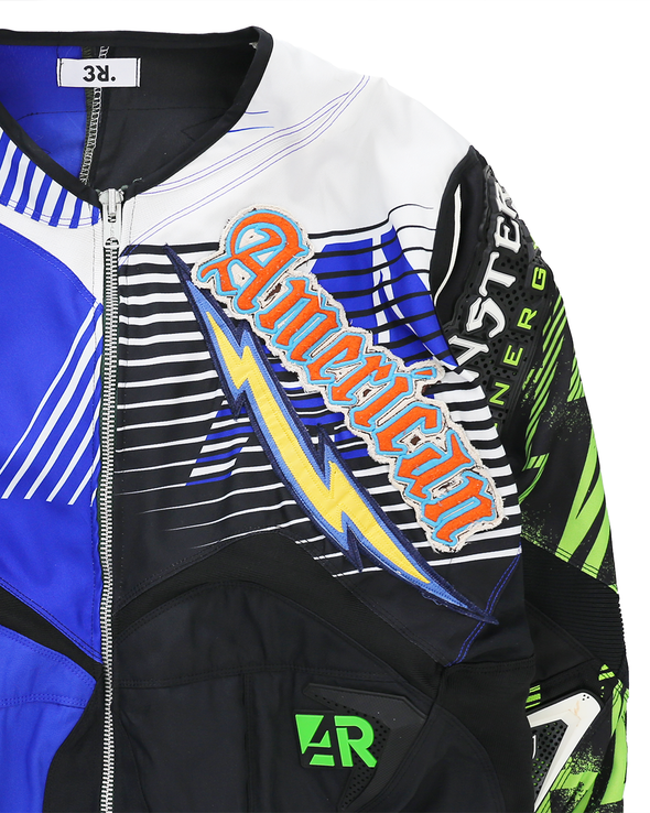 ENGINEER JACKET MOTO (BLUE/GREEN) RADD LOUNGE 限定