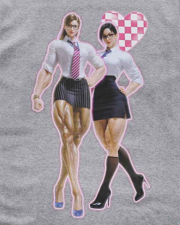 MUSCLE OL TWINS LONG SLEEVE (GREY) RADD LOUNGE 限定