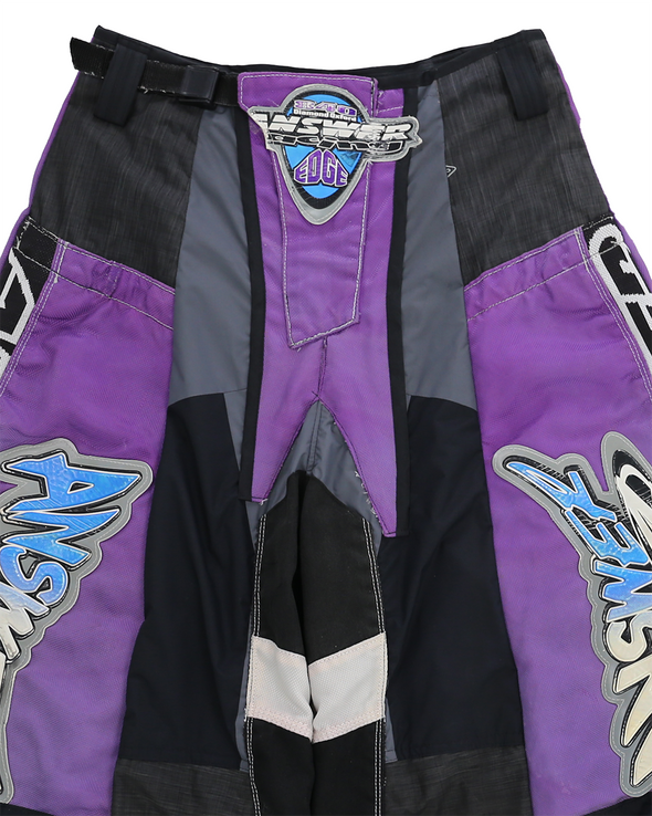 MOTO EIDE LEGGED LONG PANTS (PURPLE/GREY) RADD LOUNGE 限定