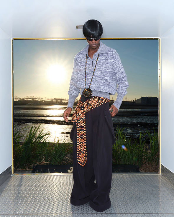 COLLARED SWEATER (HEATHER)