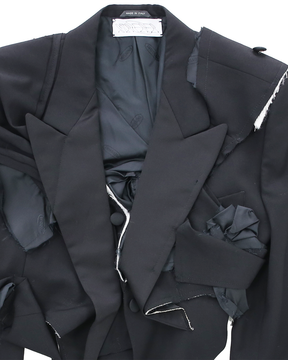 FOLDED BLAZER (BLACK) RADD LOUNGE LIMITED