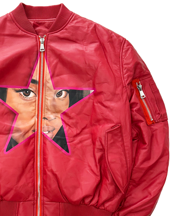 AIR BRUSHED "STAR FACE" JACKET (RED) RADD LOUNGE 限定