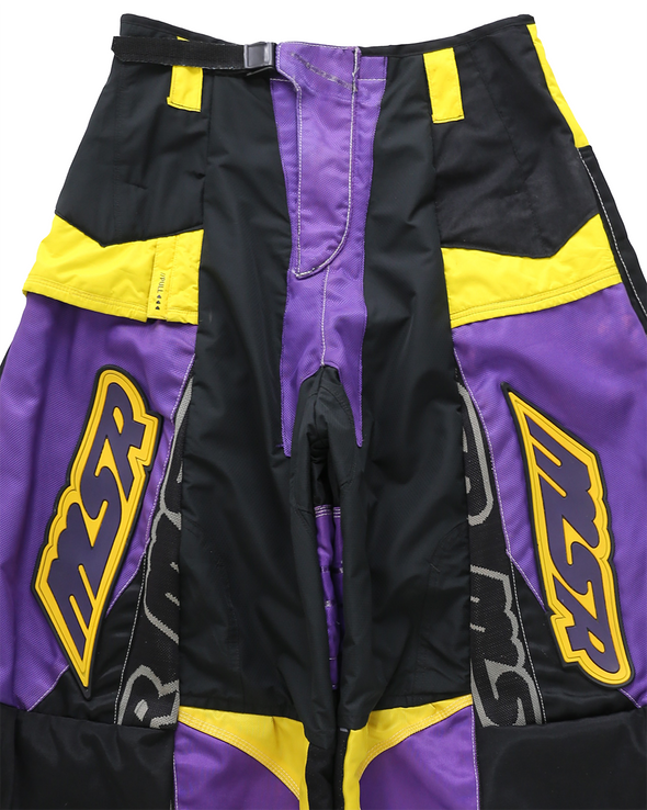 MOTO EIDE LEGGED LONG PANTS (PURPLE/YELLOW) RADD LOUNGE 限定