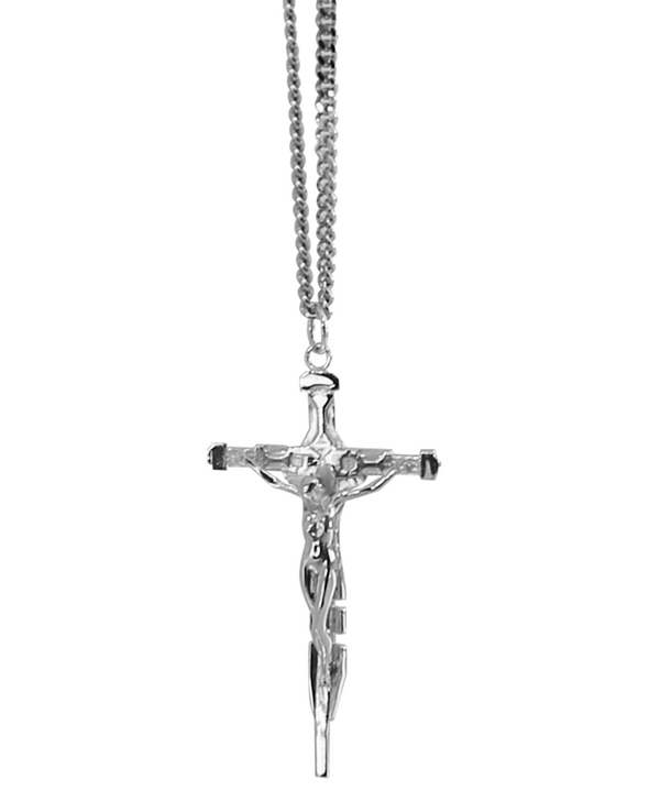 SMALL CROSS NECKLACE (SILVER) RADD LOUNGE Exclusive