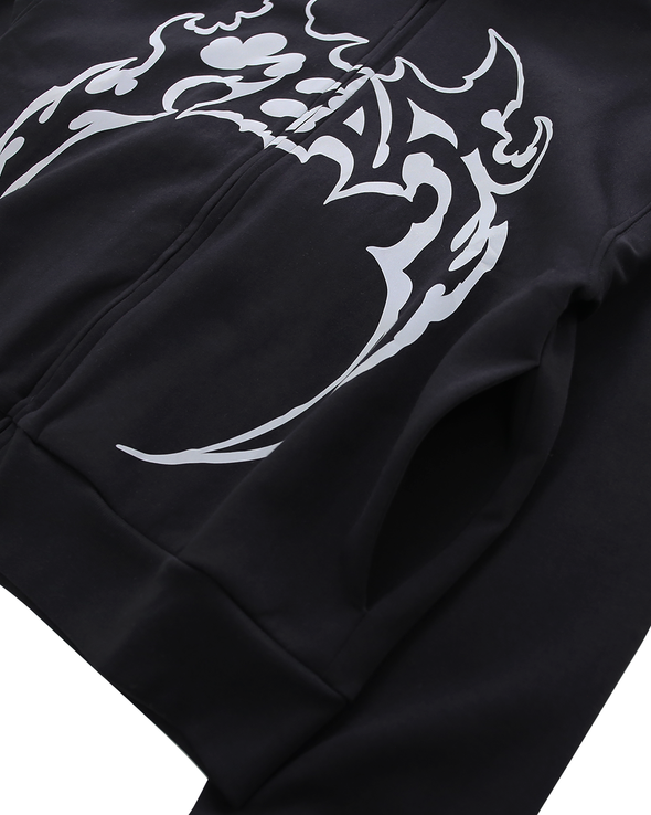 FEAR ZIP HOODIE (BLACK) RADD LOUNGE 限定