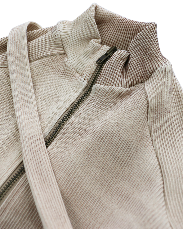 COUMBA CARDIGAN (BEIGE WITH BRONZE)