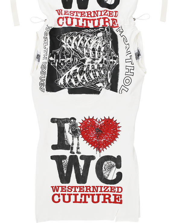 I LOVE WC DRESS (WHITE)