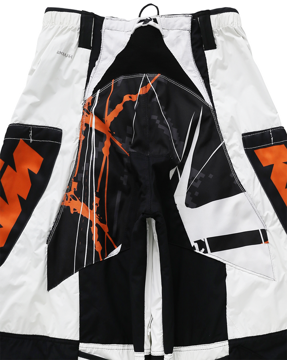 MOTO EIDE LEGGED LONG PANTS (WHITE/BLACK) RADD LOUNGE 限定