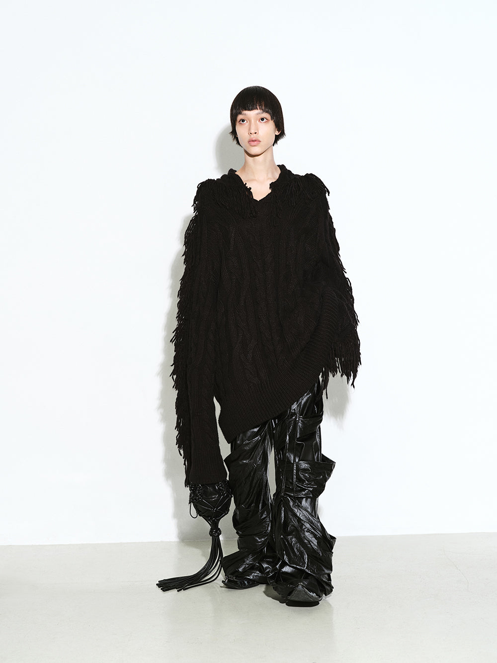 NUTEMPEROR / ナットエンペラー - OVERSIZED KNIT SWEATER (BLACK ...