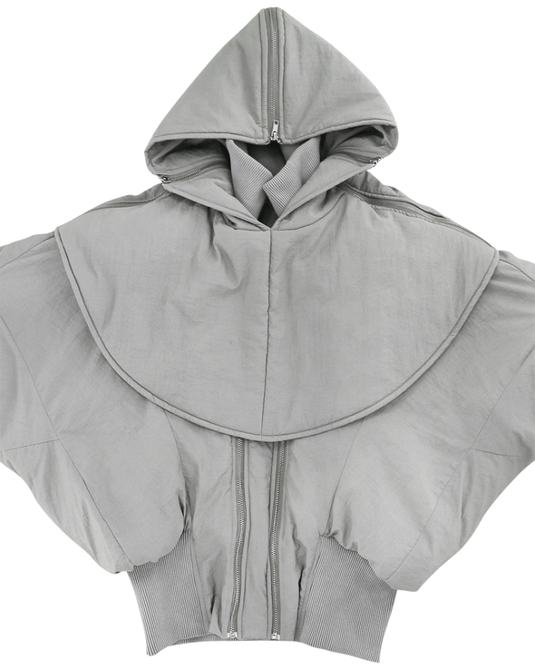 PROTAGONIST HOODED PUFFER JACKET (GREY)