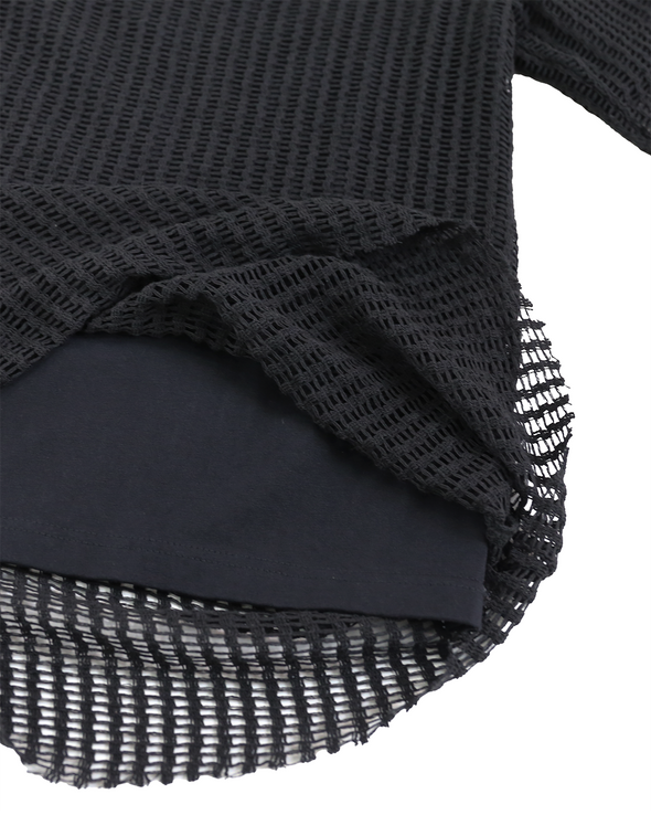 MESH LAYER T-SHIRT (BLACK)
