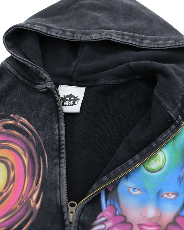 24 BOXY HOODIE JACKET (BLACK) RADD LOUNGE 限定