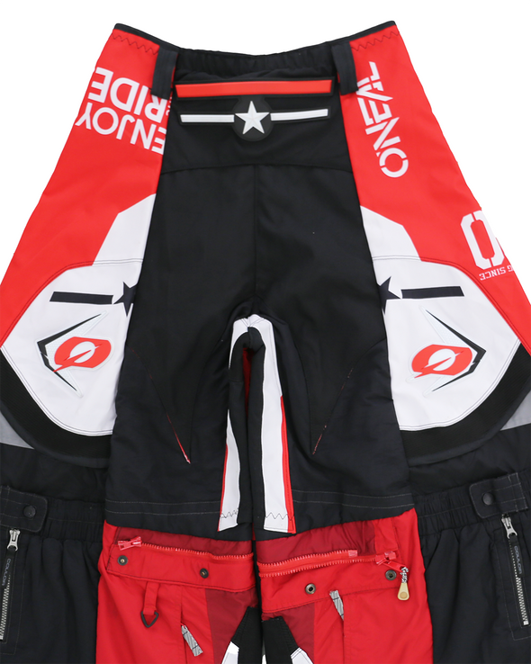 MOTO EIDE LEGGED LONG PANTS (RED/WHITE) RADD LOUNGE 限定