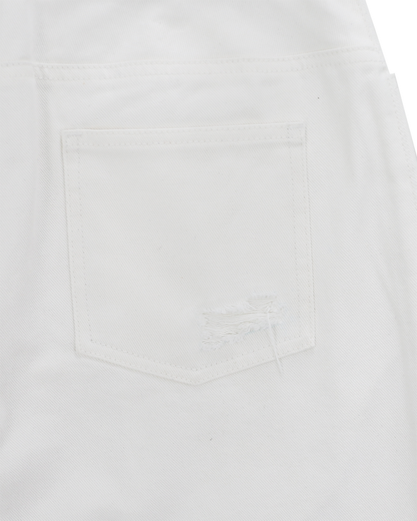 OVERSIZED DENIM SHORTS (WHITE) RADD LOUNGE 限定