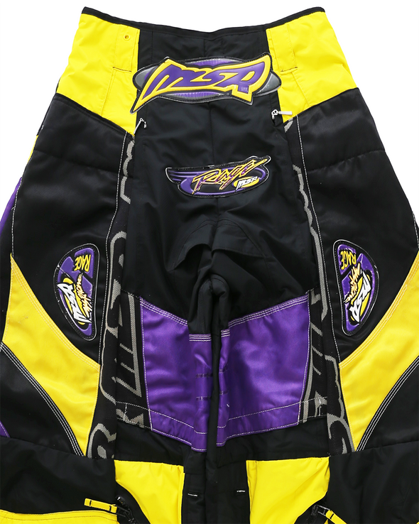 MOTO EIDE LEGGED LONG PANTS (PURPLE/YELLOW) RADD LOUNGE 限定