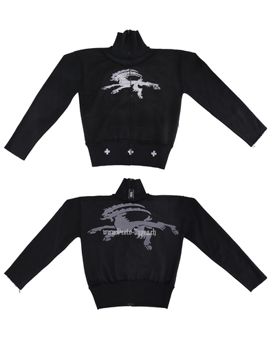 INSIDE OUT FLEECE - ZIP UP GOAT (BLACK)