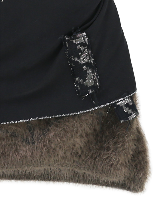 FLORA AND FAUNA TOP (BLACK/BROWN) RADD LOUNGE 限定