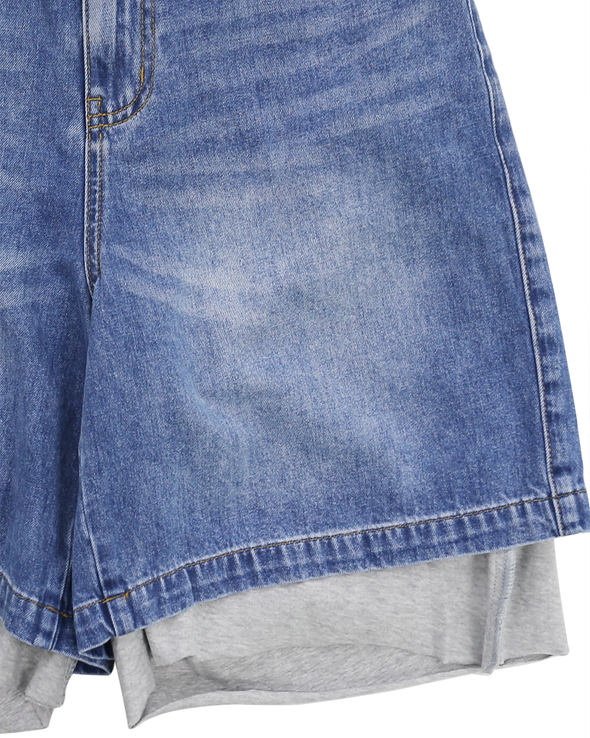 DENIM CARGO SHORTS (DENIM)  RADD LOUNGE 限定