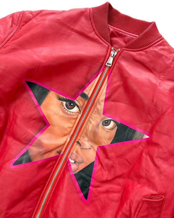 AIR BRUSHED "STAR FACE" JACKET (RED) RADD LOUNGE 限定