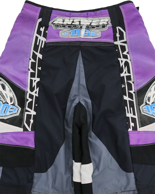 MOTO EIDE LEGGED LONG PANTS (PURPLE/GREY) RADD LOUNGE 限定