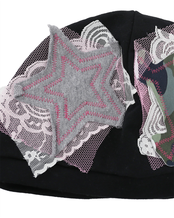 STAR SKULL BEANIE (BLACK) RADD LOUNGE 限定