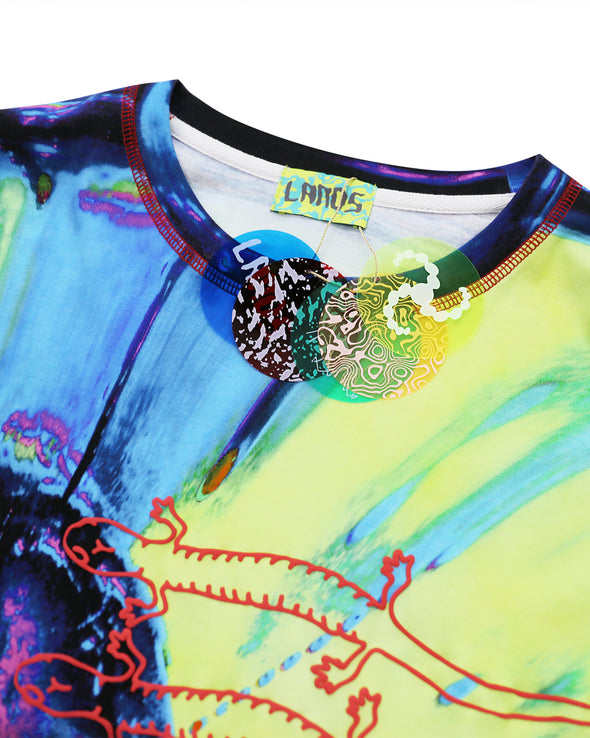 KIM LAUGHTON / キム・ロートン - LANDS T-SHIRT B (MULTI) | RADD LOUNGE