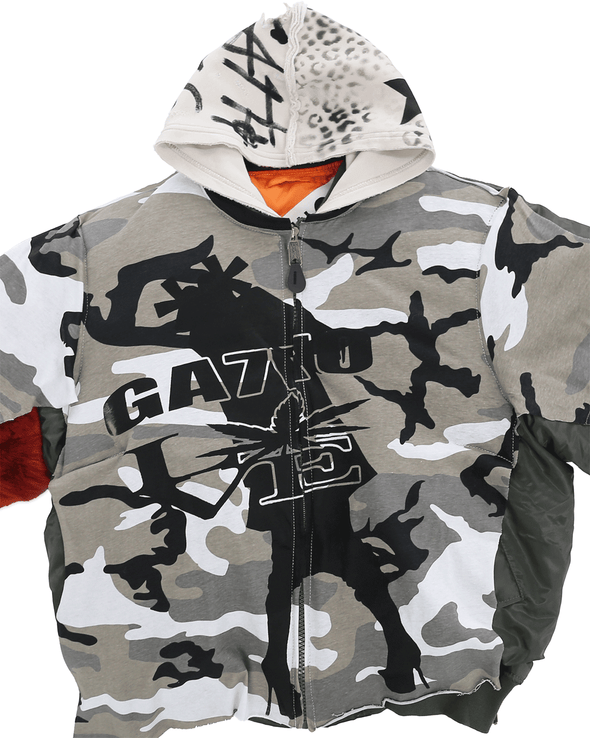 HARDCORE JACKET WITH HOODIE (DOUBLE CAMO) RADD LOUNGE 限定