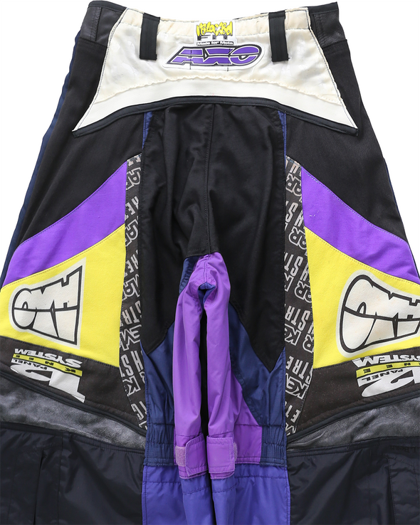 MOTO EIDE LEGGED LONG PANTS (PURPLE/NAVY) RADD LOUNGE 限定