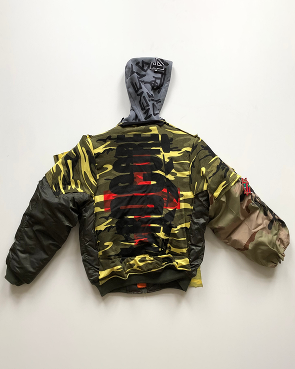 HARDCORE JACKET WITH HOODIE (YELLOW CAMO) RADD LOUNGE LIMITED