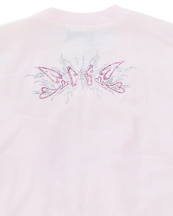 LACE HEART NASH TEE (LIGHT PINK)