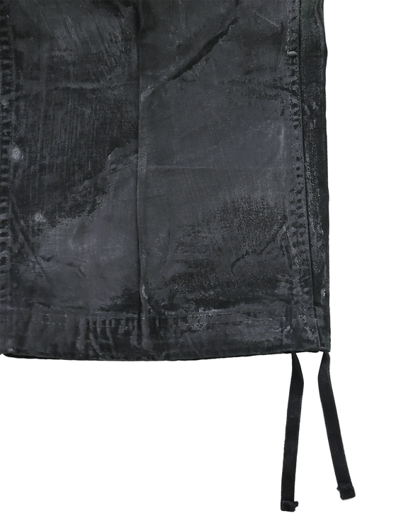 OILSKIN CARGO PANTS (BLACK)