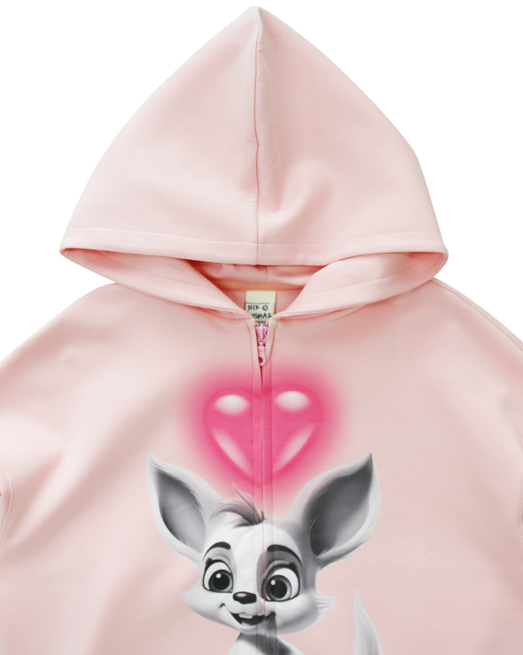 CUTE ANIMAL ZIP HOODIE (PINK) RADD LOUNGE 限定