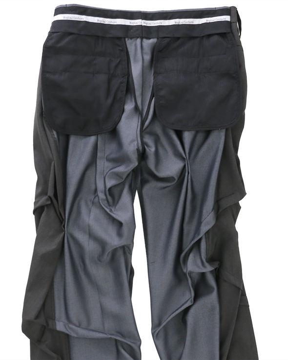 NOIR PANTS (BLACK/GREY) RADD LOUNGE 限定