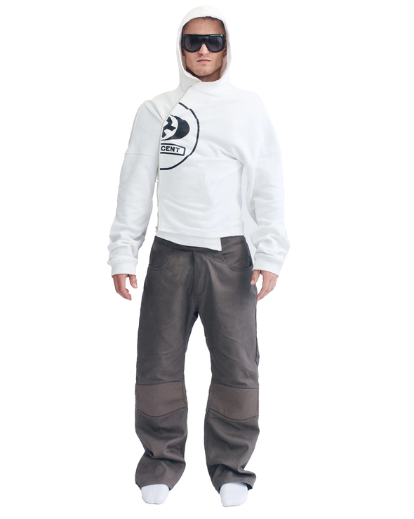 WHITE APHEX ZIPPER (WHITE)