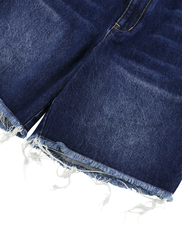 OVERSIZED DENIM SHORTS (INDIGO) RADD LOUNGE 限定