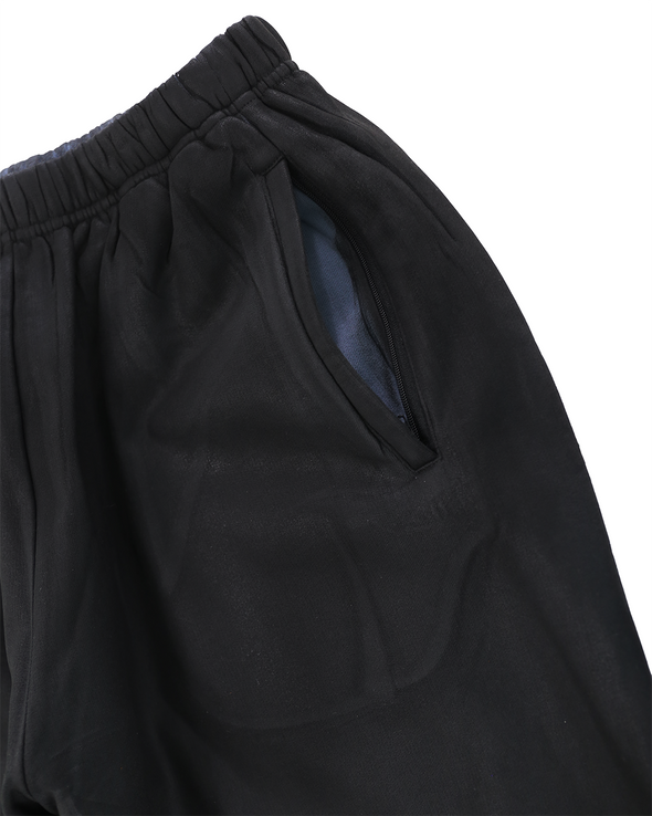 COATED SWEAT PANTS (BLACK)