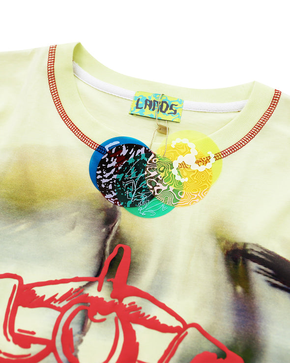 KIM LAUGHTON / キム・ロートン - LANDS T-SHIRT A (MULTI) | RADD LOUNGE