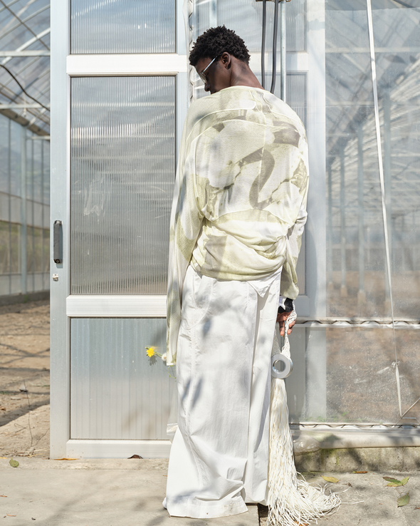 ASYMMETRY WIDE PANTS (WHITE)