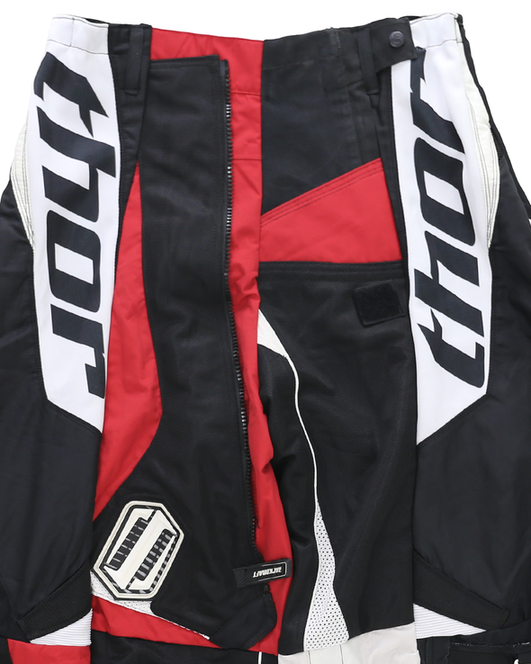 MOTO EIDE LEGGED LONG PANTS (BLACK/RED) RADD LOUNGE 限定