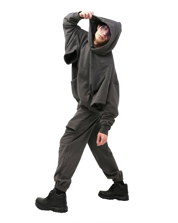 SYNTHESIS - DOUBLE 2WAY SWEATPANTS (DARK GRAY)