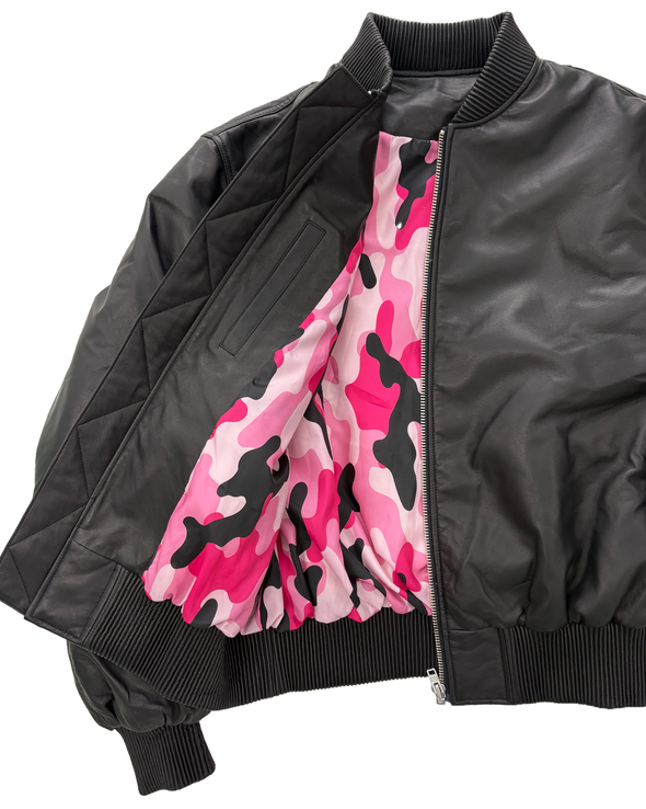 MA1 BOMBER WITH PINK CAMO LINNING (BLACK/PINK CAMO) RADD LOUNGE 限定