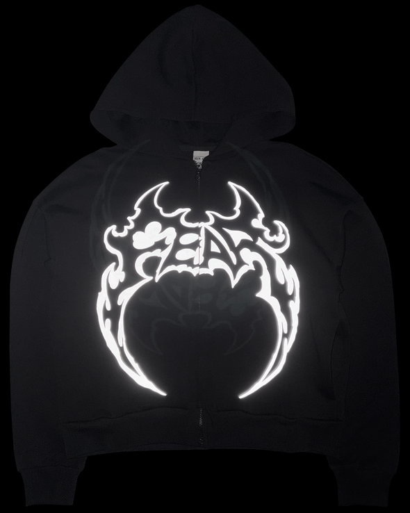 FEAR ZIP HOODIE (BLACK) RADD LOUNGE 限定