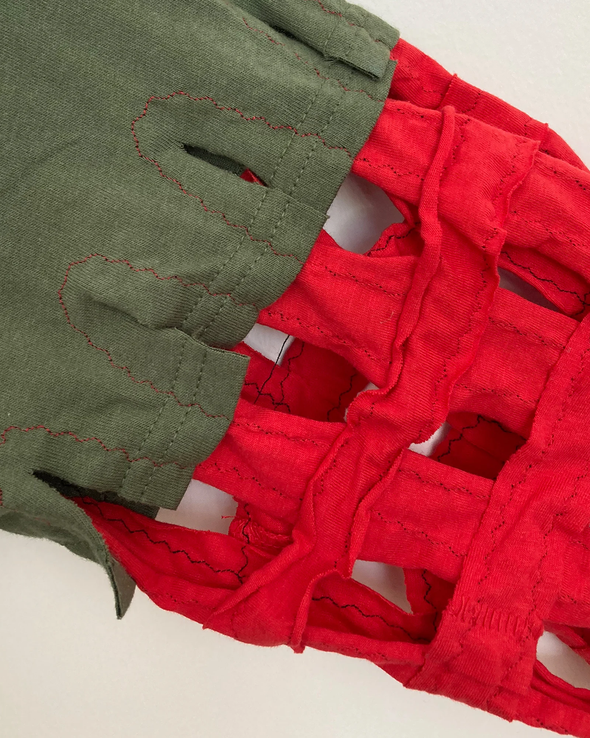 MUN SING FROLIC LONG SLEEVE (ARMY GREEN/RED) RADD LOUNGE 限定