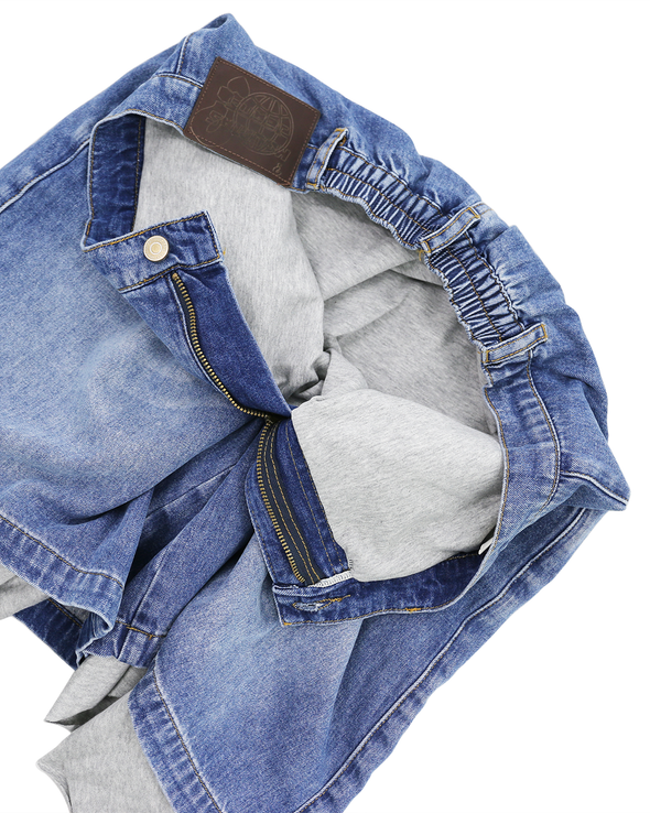 DENIM CARGO SHORTS (DENIM)  RADD LOUNGE 限定