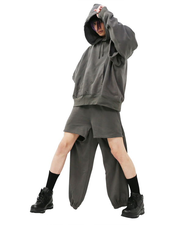 SYNTHESIS - DOUBLE 2WAY SWEATPANTS (DARK GRAY)
