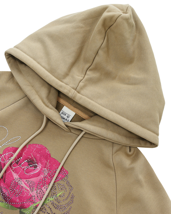 RHINESTONE HOODIE (KHAKI) RADD LOUNGE 限定